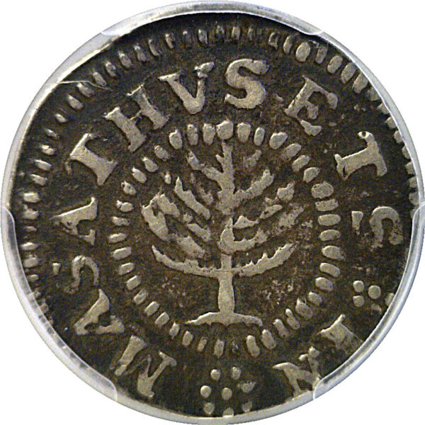 1652 Massachusetts Pine Tree Shilling  -  PCGS VF-30 - Image 2