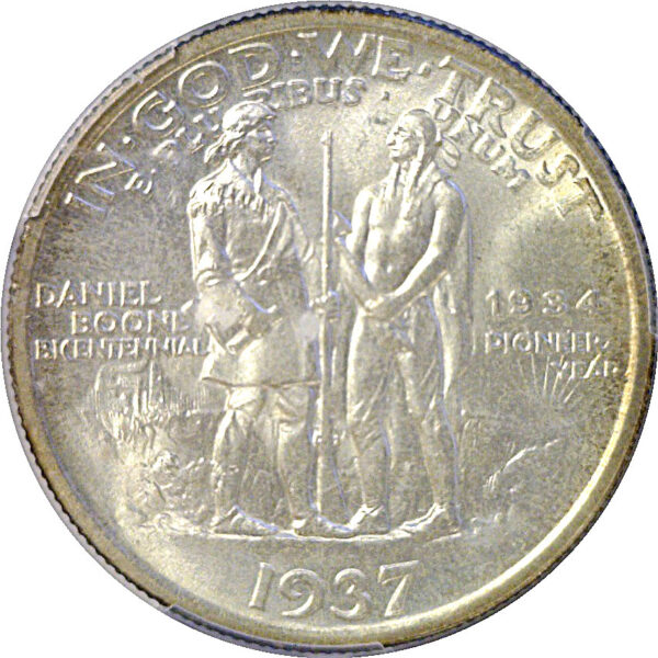 1937 Boone Commemorative Half Dollar  -  PCGS MS-66 - Image 3