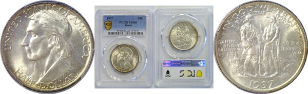 1937 Boone Commemorative Half Dollar  -  PCGS MS-66