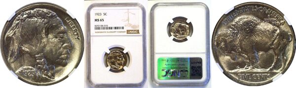 1923 Buffalo Nickel. -  NGC MS-65
