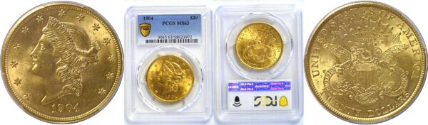 1904 $20 Liberty  -  PCGS MS-63