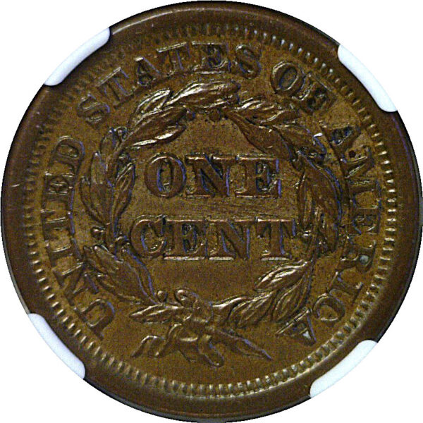 1850 Large Cent. -  NGC AU-58 - Image 3