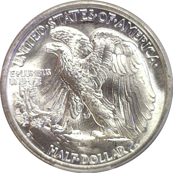 1939-D Walking Liberty Half Dollar  -  PCGS MS-66 - Image 3