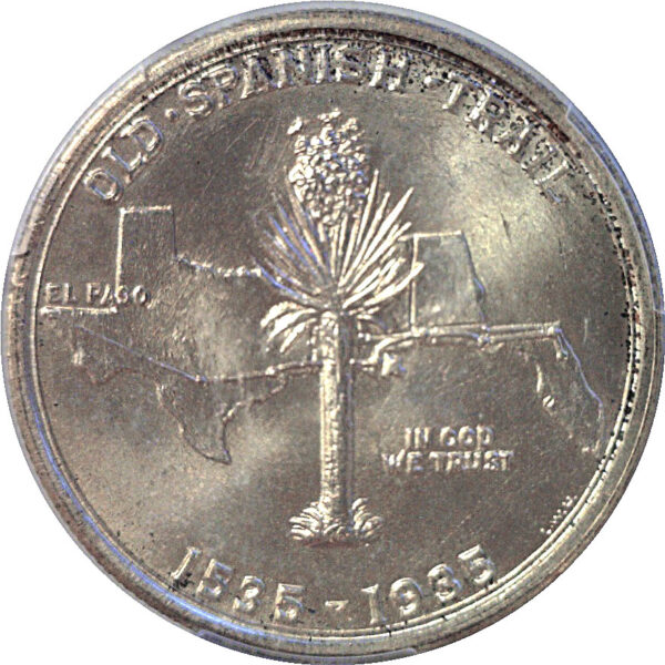 1935 Spanish Trail Commemorative Half Dollar  -  PCGS MS-66 - Image 3