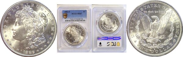 1882-S Morgan Dollar. -  PCGS MS-67