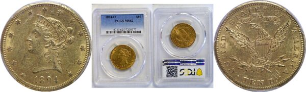 1894-O $10 Liberty  -  PCGS MS-62