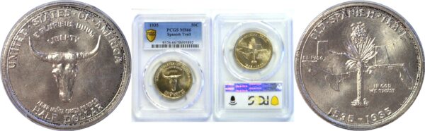 1935 Spanish Trail Commemorative Half Dollar  -  PCGS MS-66