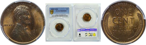 1909-VDB Lincoln Cent. -  PCGS MS-65 RB