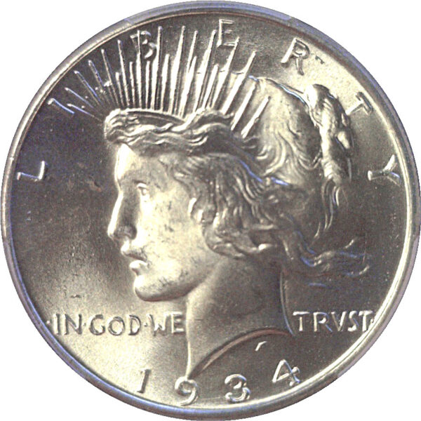 1934 Peace Dollar  -  PCGS MS-65+ - Image 2