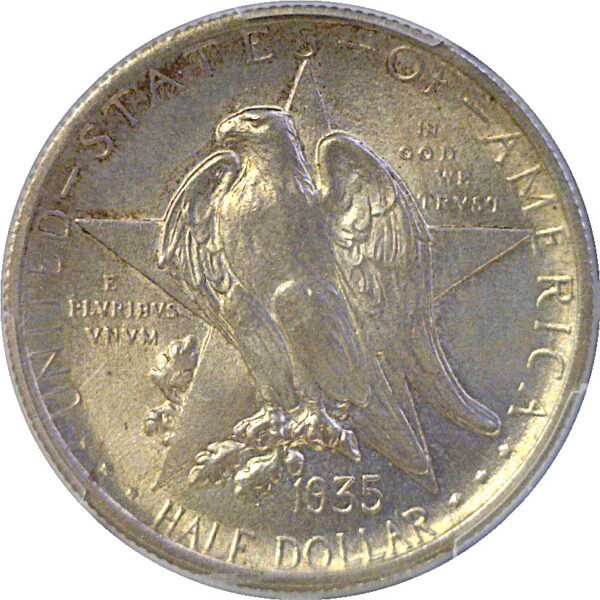1935 Texas Commemorative Half Dollar  -  PCGS MS-66 - Image 2