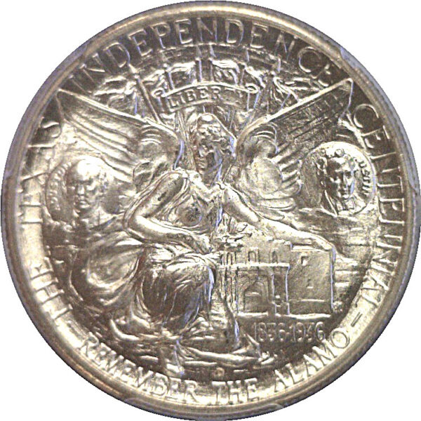 1935-D Texas Commemorative Half Dollar  -  PCGS MS-67  CAC - Image 3