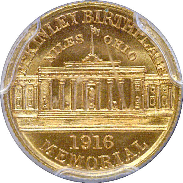 1916 $1 McKinley Gold Commemorative. -  PCGS MS-66+ - Image 3