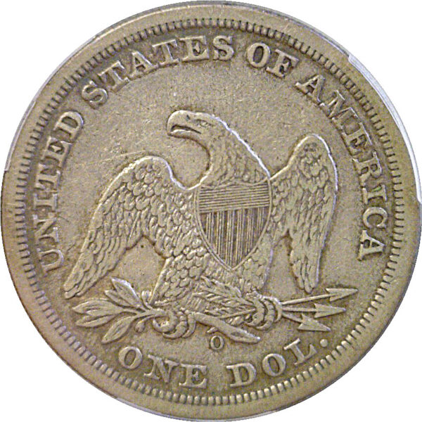 1850-O Seated Liberty Dollar  -  PCGS VF-35 - Image 3