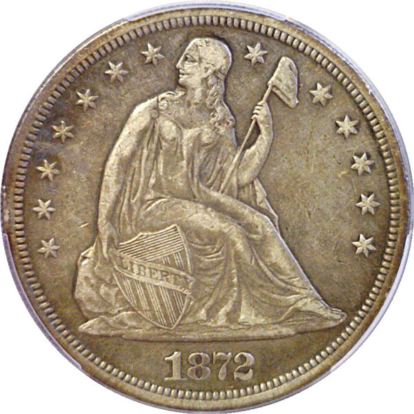1872-S Seated Liberty Dollar  -  PCGS XF-40 - Image 2
