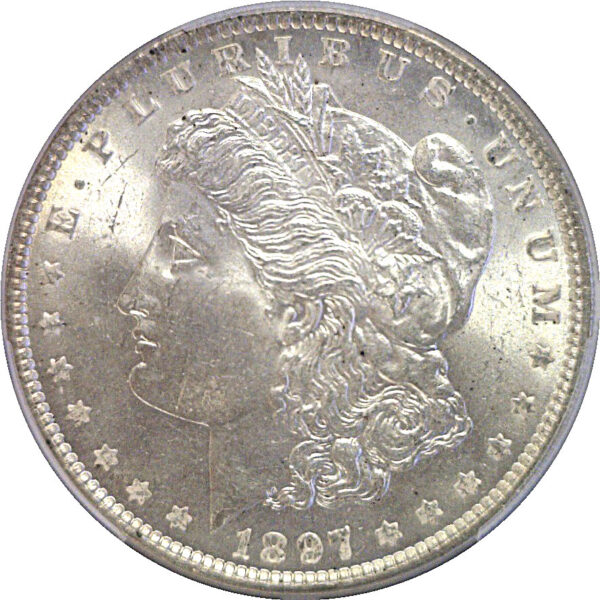 1897 Morgan Dollar. -  PCGS MS-64 - Image 2