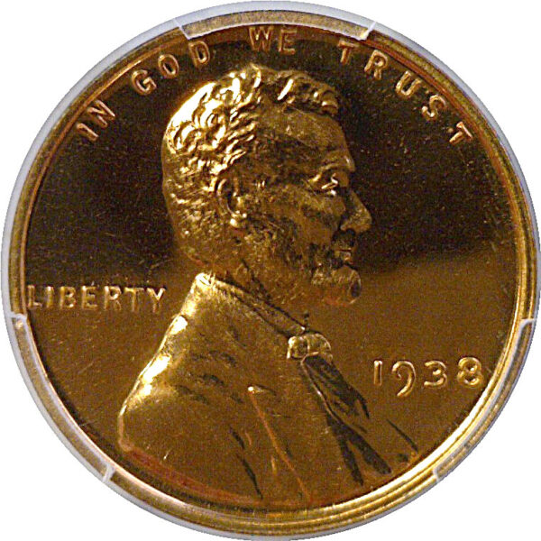1938 Lincoln Cent  -  PCGS PR-67 RD - Image 2
