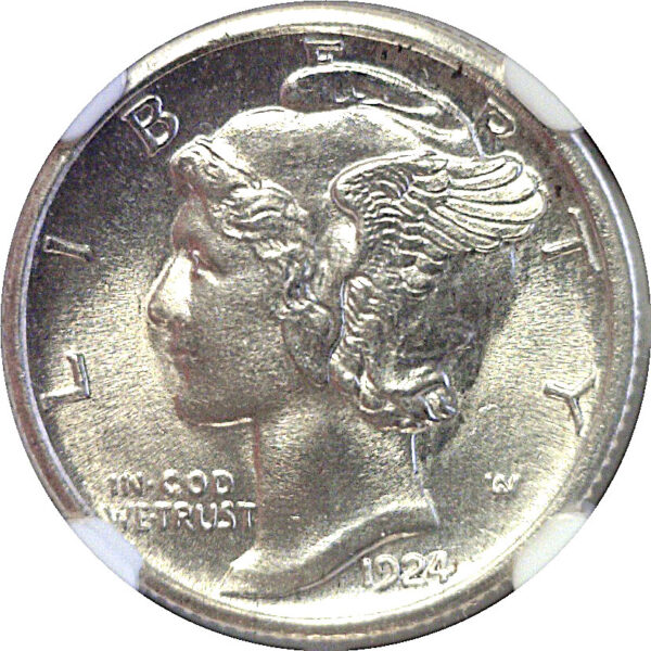 1924-S Mercury Dime. -  NGC MS-65 FB - Image 2