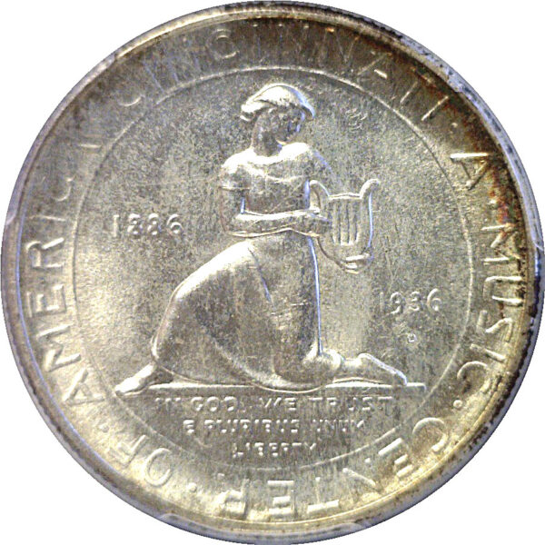 1936-D Cincinnati Commemorative Half Dollar. -  PCGS MS-65 - Image 3