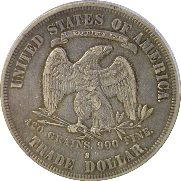 1878-S Trade Dollar  -  PCGS XF-45 - Image 3