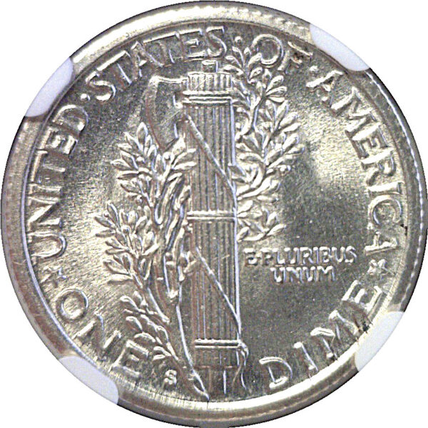 1924-S Mercury Dime. -  NGC MS-65 FB - Image 3
