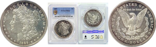 1889 Morgan Dollar. -  PCGS PR-62