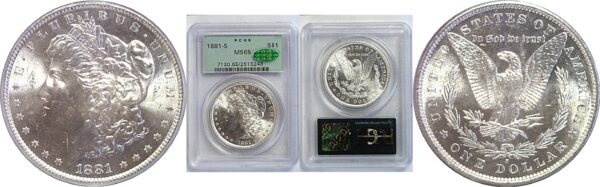 1881-S Morgan Dollar  -  PCGS MS-65  CAC
