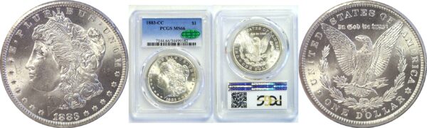 1883-CC Morgan Dollar  -  PCGS MS-66  CAC