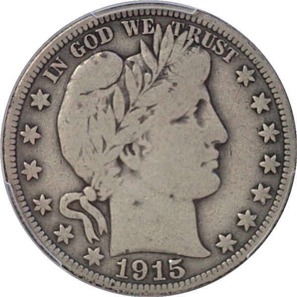 1915 Barber Half Dollar  -  PCGS F-12 - Image 2