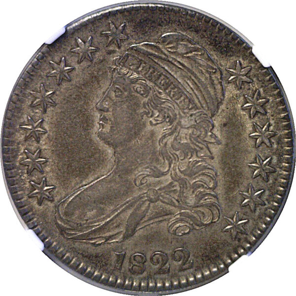 1822 Bust Half Dollar. -  NGC AU-53 - Image 2