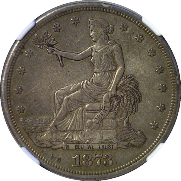 1873-S Trade Dollar  -  NGC XF-45 - Image 2