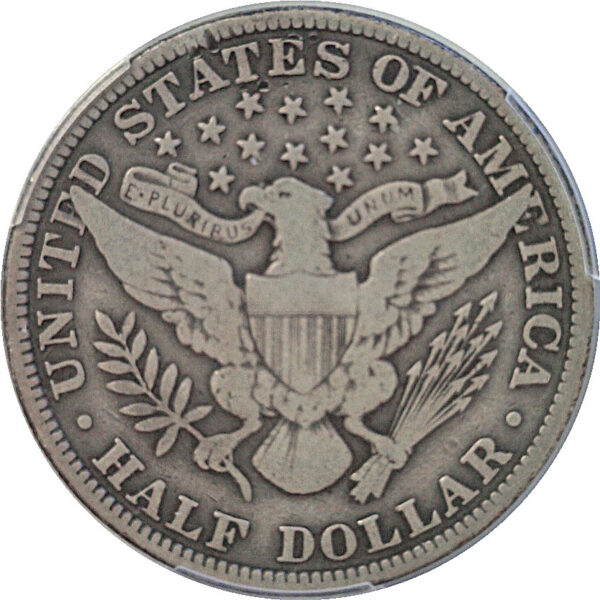 1915 Barber Half Dollar  -  PCGS F-12 - Image 3