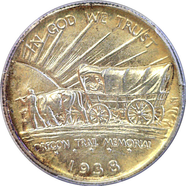 1938-S Oregon Trail Commemorative Half Dollar  -  PCGS MS-67 - Image 3