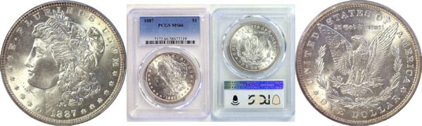 1887 Morgan Dollar  -  PCGS MS-66