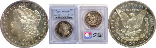 1900 Morgan Dollar  -  PCGS PR-64 CAM