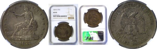 1873-S Trade Dollar  -  NGC XF-45