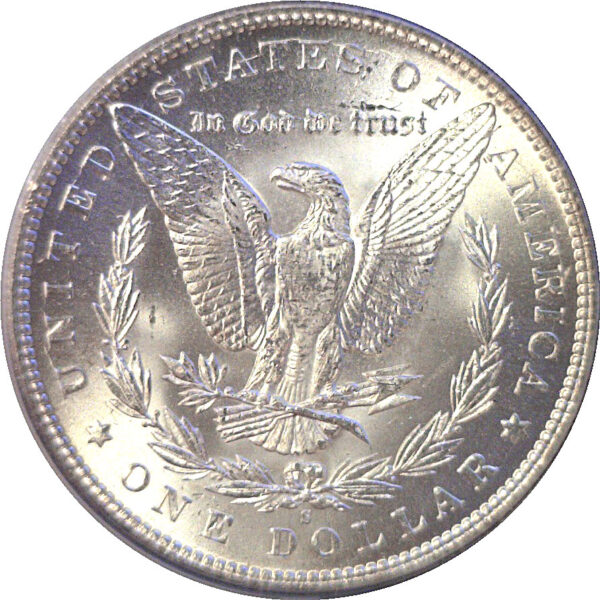 1896-S Morgan Dollar  -  PCGS MS-62 - Image 3