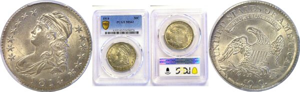 1814 Bust Half Dollar. -  PCGS MS-63