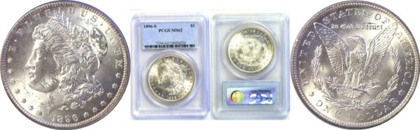 1896-S Morgan Dollar  -  PCGS MS-62