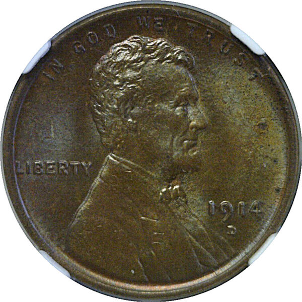 1914-D Lincoln Cent. -  NGC MS-65 BN - Image 2