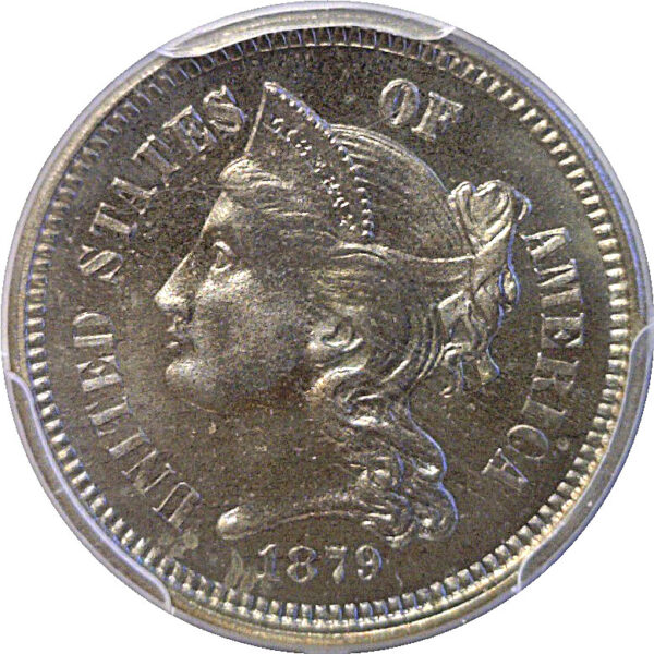 1879 Nickel Three Cent. -  PCGS PR-66 - Image 2