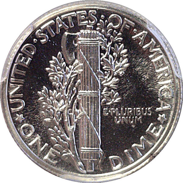 1942 Mercury Dime  -  PCGS PR-68 - Image 3