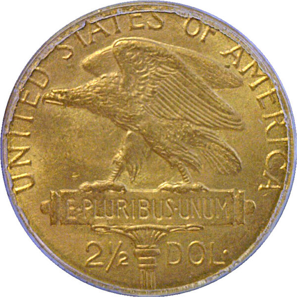 1915-S $2 1/2 Panama-Pacific Gold Commemorative  -  PCGS MS-66  CAC - Image 3