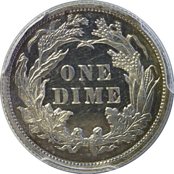 1887 Seated Liberty Dime  -  PCGS PR-63 CAM - Image 3