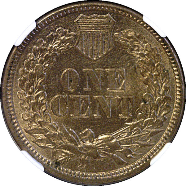 1860 Indian Head Cent  -  NGC MS-62 - Image 3