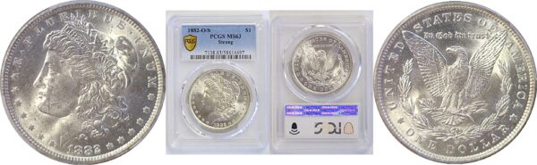 1882-O/S Morgan Dollar  -  PCGS MS-63