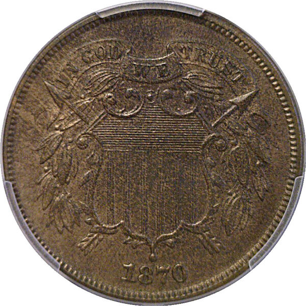 1870 Two Cent Piece. -  PCGS PR-65 RB - Image 2