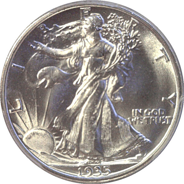 1935-D Walking Liberty Half Dollar  -  PCGS MS-66 - Image 2