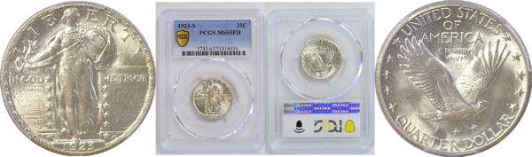 1923-S Standing Liberty Quarter. -  PCGS MS-65 FH