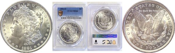 1881-O Morgan Dollar  -  PCGS MS-64