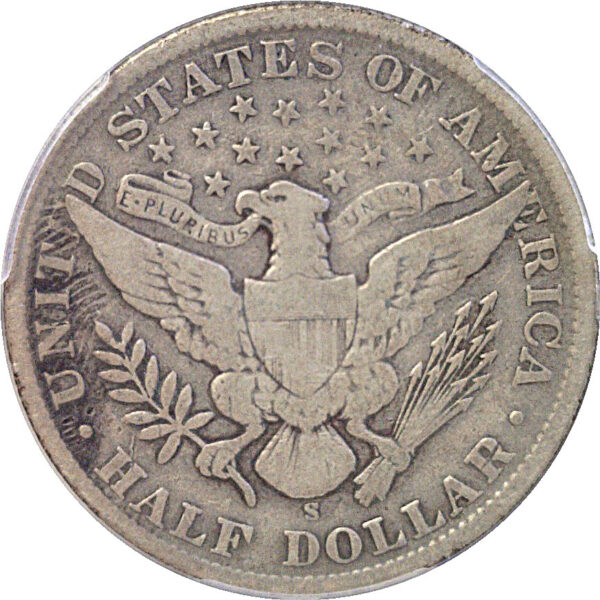 1910-S Barber Half Dollar. -  PCGS VF-25 - Image 3